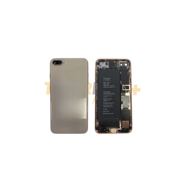 Apple İphone 8 Plus Uyumlu Dolu Kasa (Gold) (Full) (Çıkma)