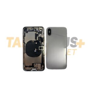 Apple İphone X Uyumlu Dolu Kasa (Çıkma) (Beyaz) (Full)