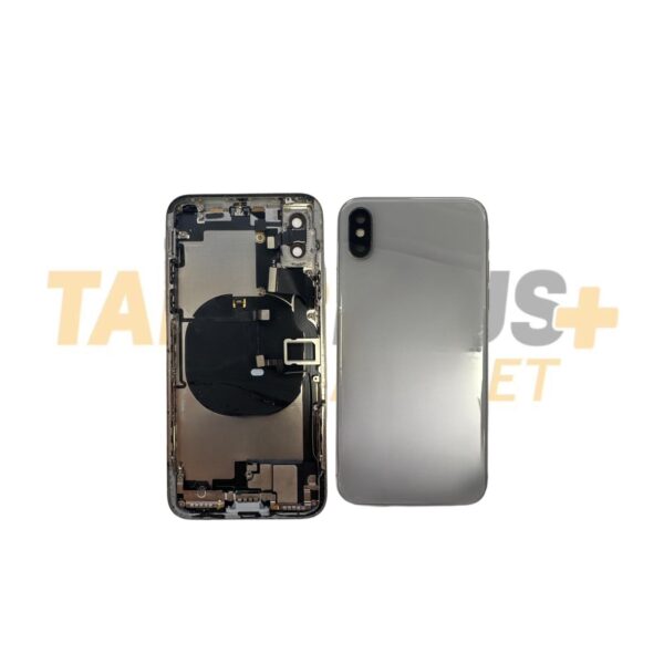 Apple İphone X Uyumlu Dolu Kasa (Çıkma) (Beyaz) (Full)