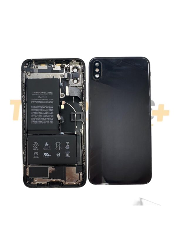 Apple İphone XS MAX Uyumlu Dolu Kasa (Siyah) (Full) (Çıkma)