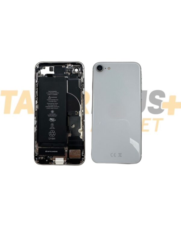 Apple İphone Se 2020 Uyumlu Dolu Kasa (Beyaz) (Full)
