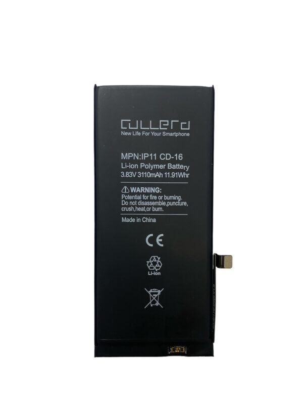 Cullera İphone 11 Uyumlu Güçlendirilmiş Batarya (Uyarısız) (Pil %100)