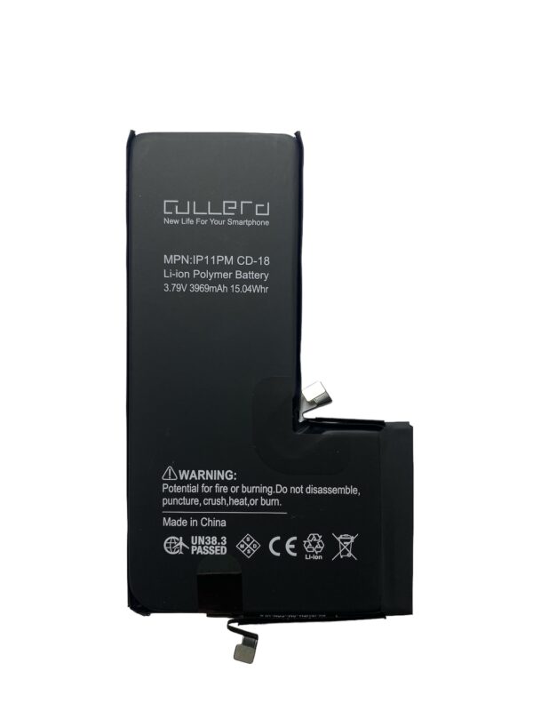 Cullera İphone 11 Pro Max Uyumlu Güçlendirilmiş Batarya (Uyarısız) (Pil %100)