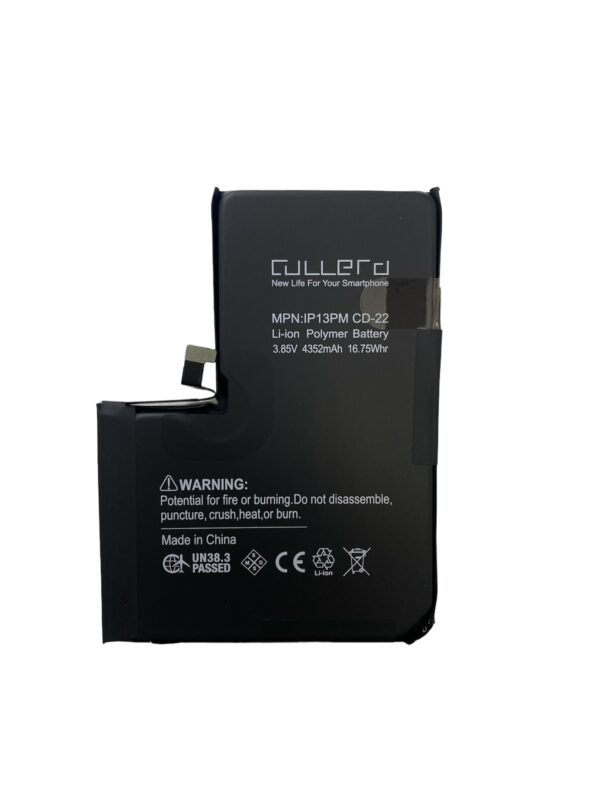 Cullera İphone 13 Pro Max Uyumlu Güçlendirilmiş Batarya (Pil %100)