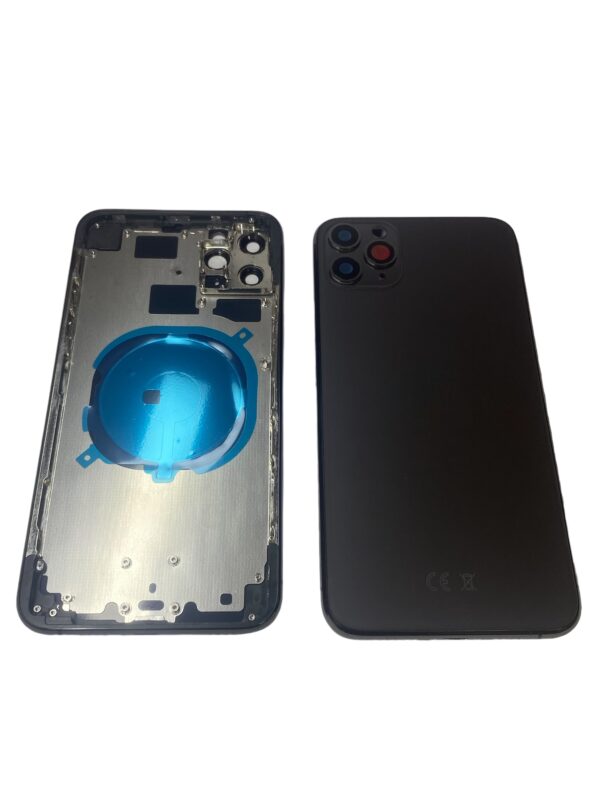 Apple İphone 11 Pro Max Uyumlu Dolu Kasa (Siyah) (Full) (Çıkma)