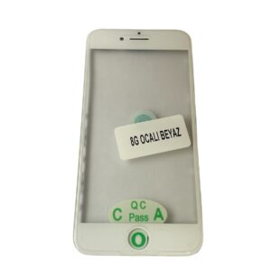 Apple İphone 8G Uyumlu Ocalı Cam (Beyaz)
