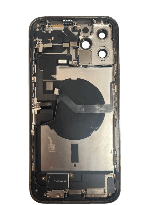 İphone 12 Pro Max Uyumlu Kasa Siyah Full (Dolu) (İç Aksamlı)
